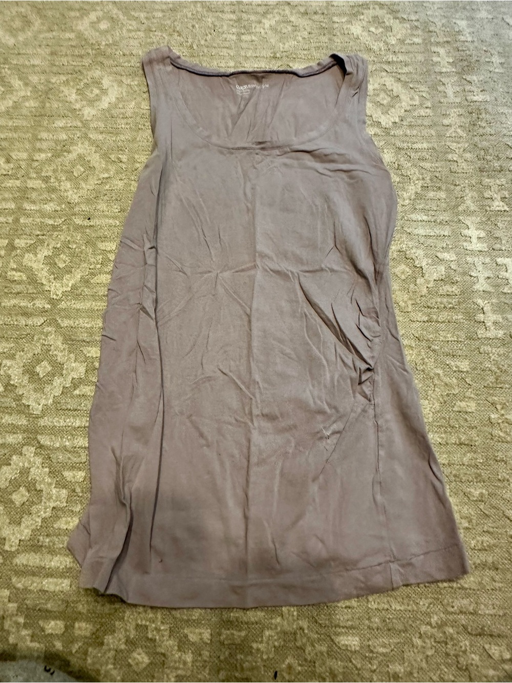 GAP Maternity Mauve Sleeveless Tank Top